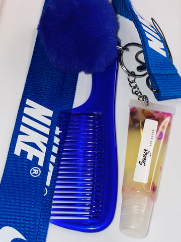 Blue Nike keychain Lip gloss